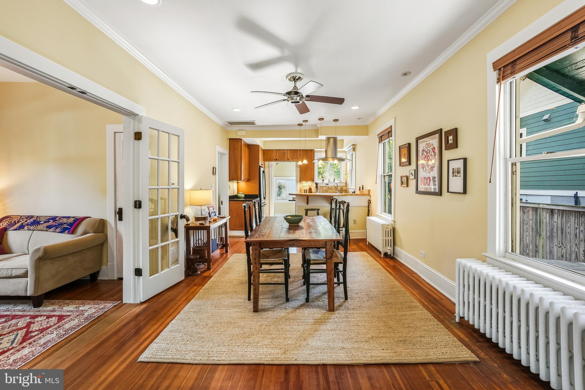 207 Spring Avenue Takoma Park, MD 20912 - Photo 6 of 40 Large Open Dining Room / Living Room