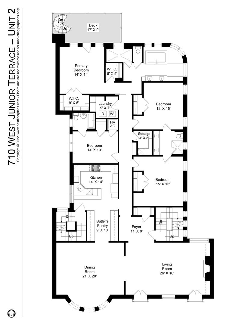 710 West Junior Terrace, Unit 2 Chicago, IL 60613 - Photo 36 of 37 a picture of a bathroom
