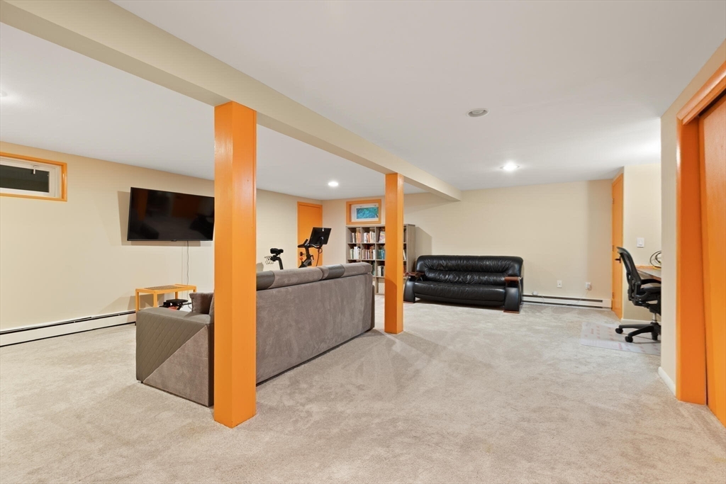33 Longmeadow Lane Sharon, MA 02067 - Photo 18 of 29 a living room with furniture and a flat screen tv