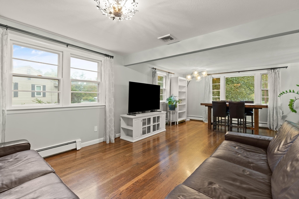 33 Longmeadow Lane Sharon, MA 02067 - Photo 6 of 29 a living room with furniture and a flat screen tv