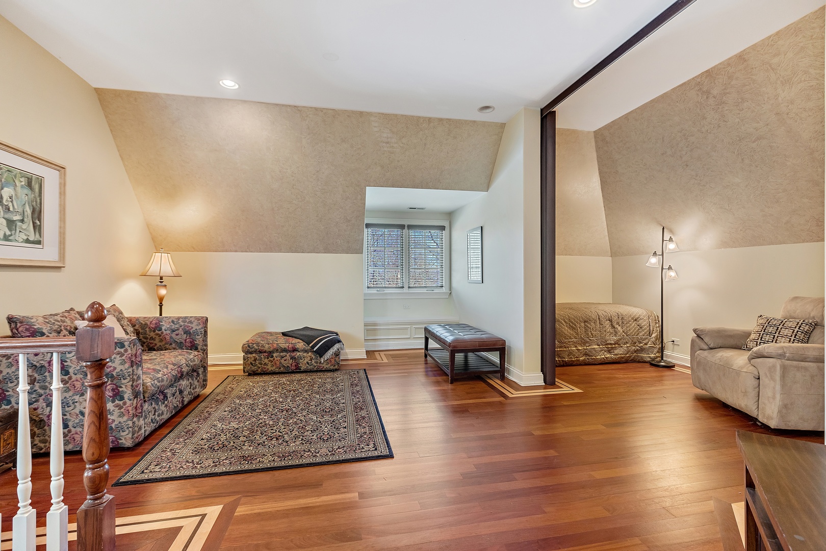 425 Sunset Ridge Road Northfield, IL 60093 - Photo 21 of 53 a living room with furniture and a wooden floor