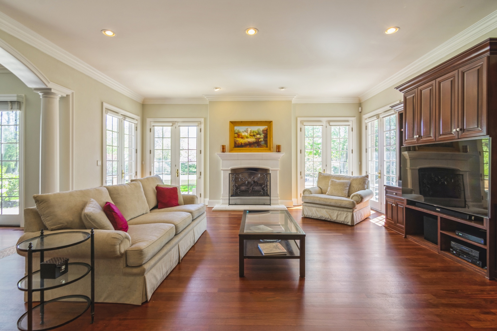 425 Sunset Ridge Road Northfield, IL 60093 - Photo 9 of 53 a living room with fireplace furniture and a window