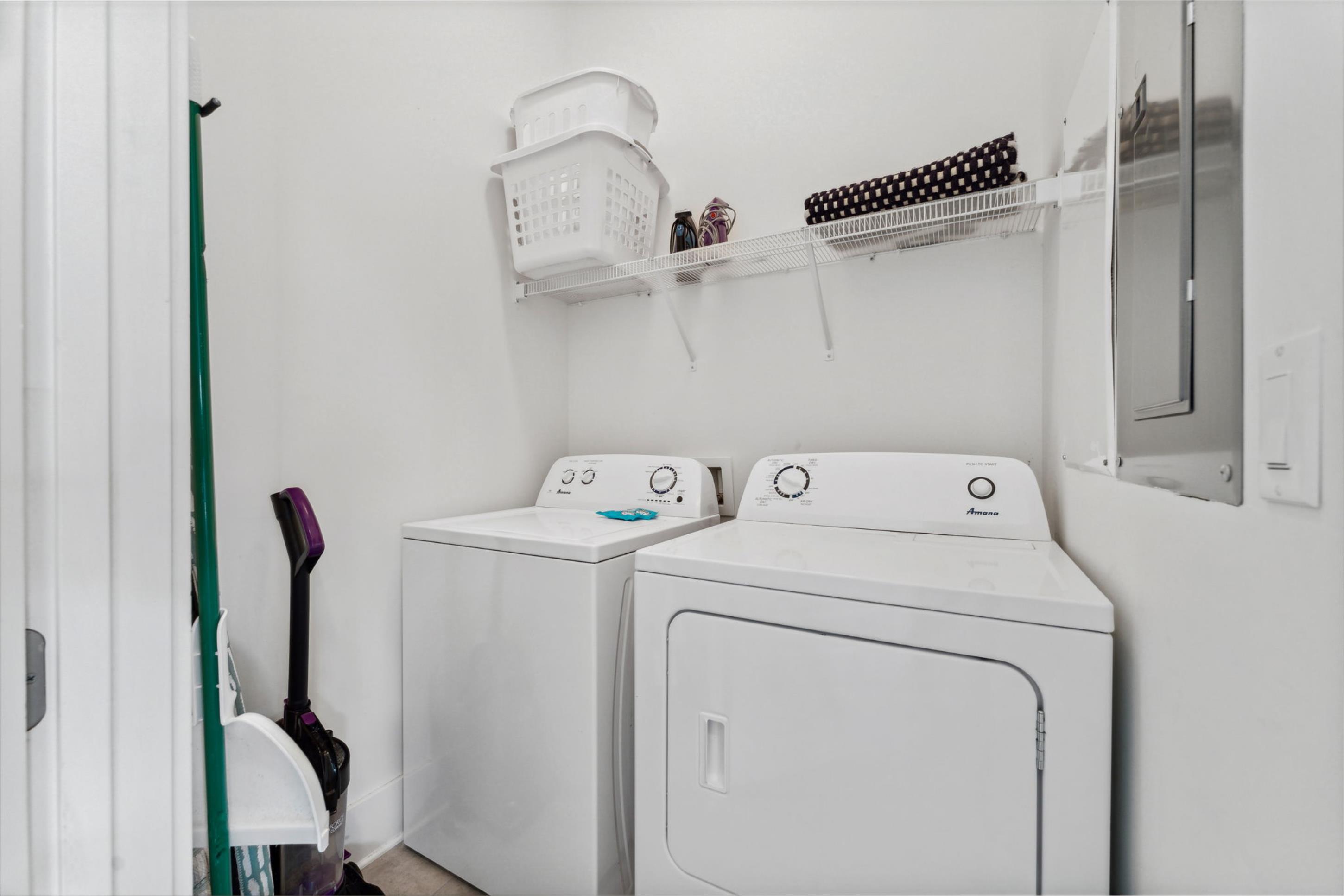 57 Milestone Dr Inlet Beach, Unit C Inlet Beach, FL 32461 - Photo 18 of 35 a utility room with dryer and washer