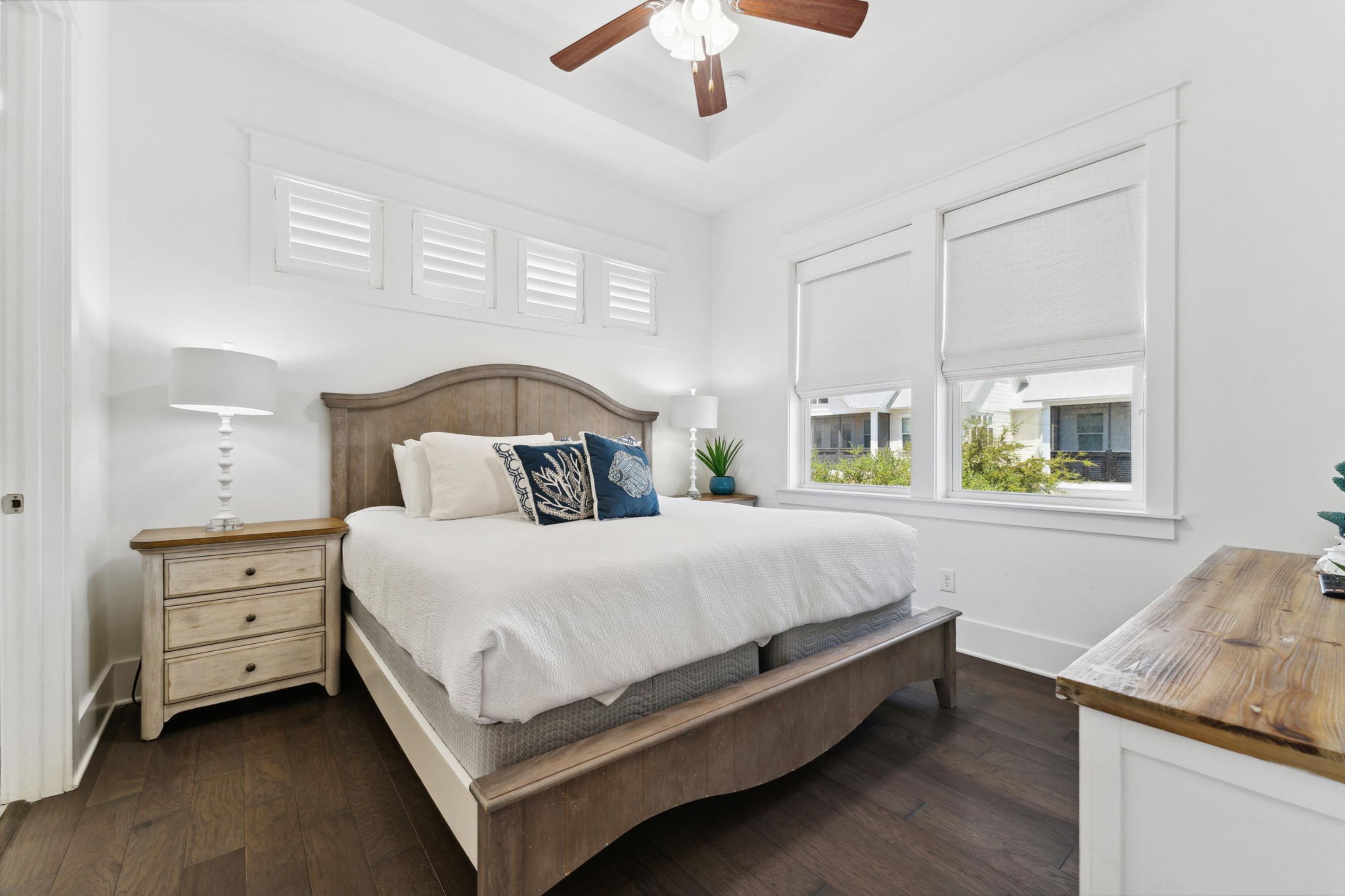 57 Milestone Dr Inlet Beach, Unit C Inlet Beach, FL 32461 - Photo 6 of 35 a bedroom with a bed and window