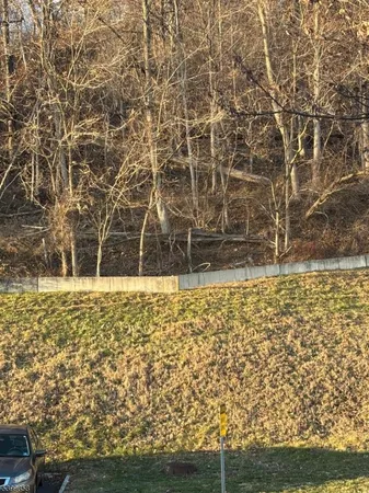 a view of outdoor space with wooden fence