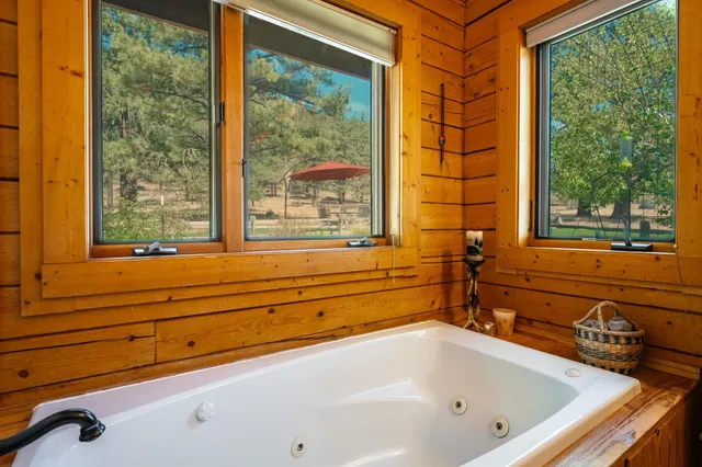 a workspace with furniture and a window