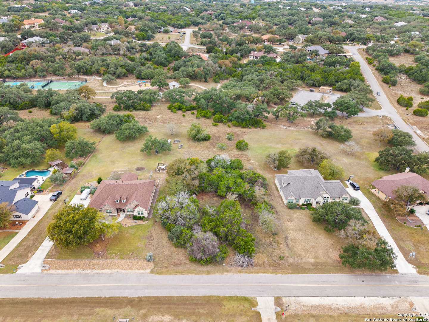 737 Long Meadow Spring Branch, TX 78070 - Photo 12 of 20 an aerial view of residential houses with outdoor space