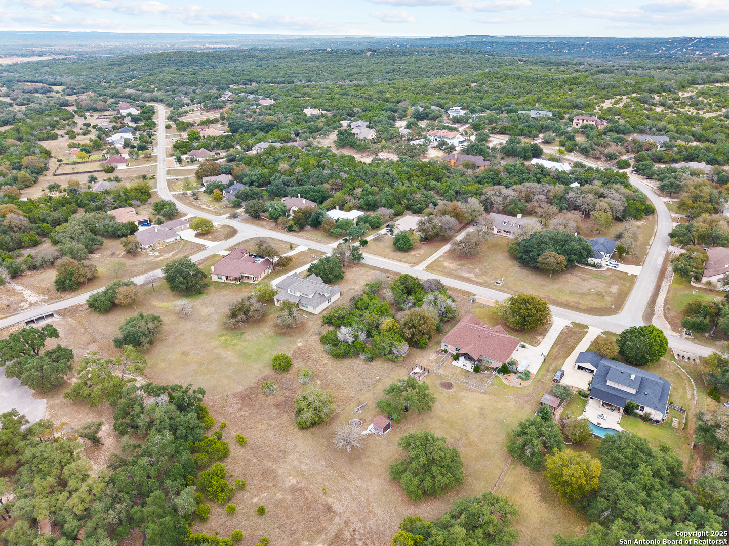 737 Long Meadow Spring Branch, TX 78070 - Photo 15 of 20 an aerial view of residential houses with outdoor space