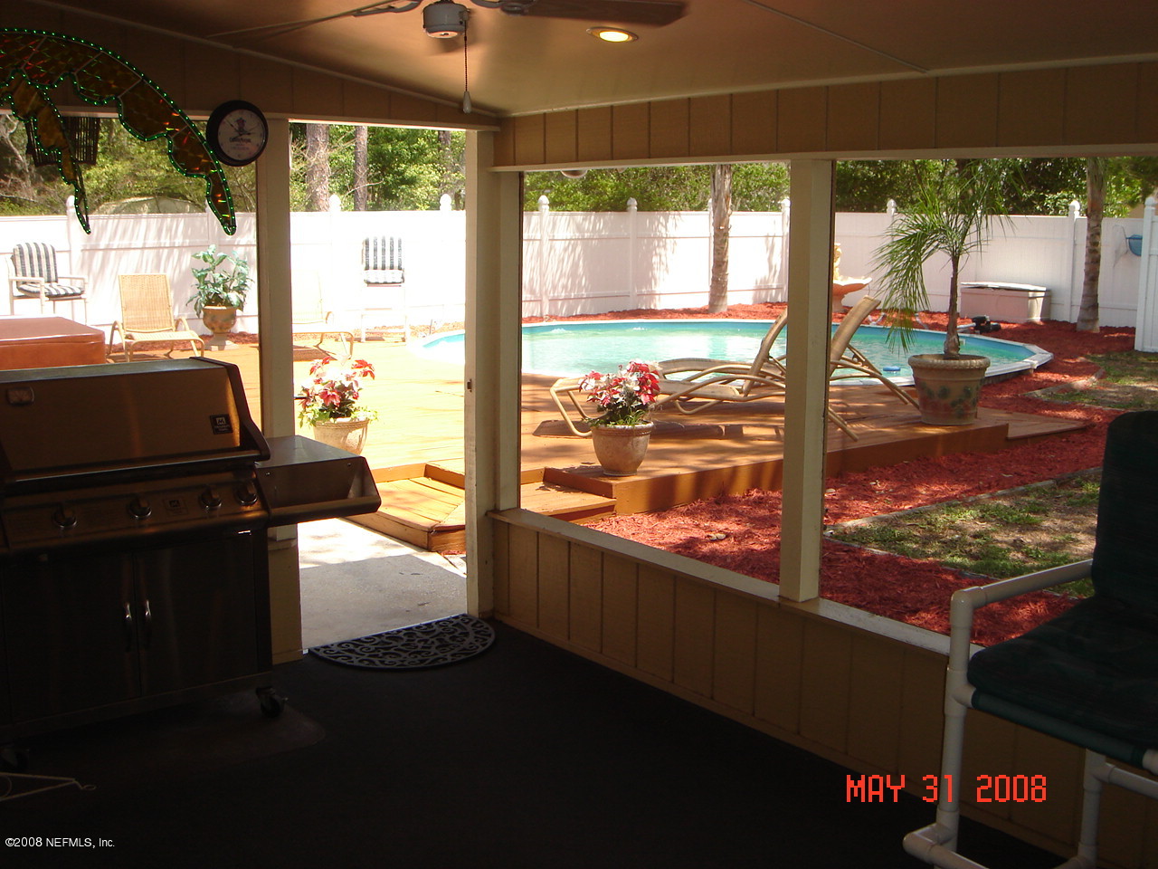 6914 Altama Road Jacksonville, FL 32216 - Photo 14 of 16 View from Screened Patio