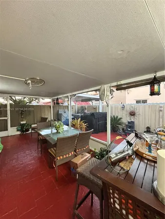 a outdoor space with chairs and couch