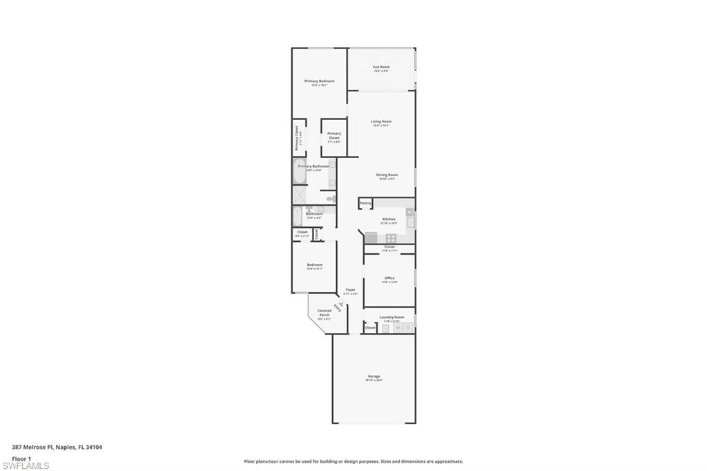 387 Melrose Place Naples, FL 34104 - Photo 26 of 26 a picture of a floor plan