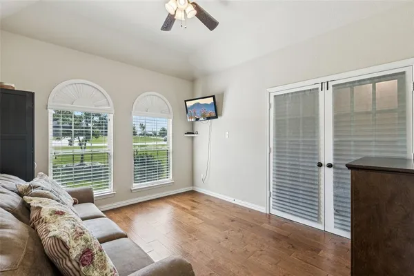 a view of livingroom with furniture and window