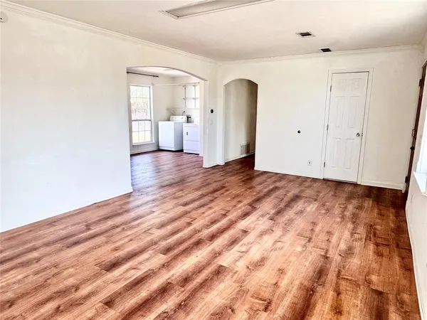 wooden floor in an empty room