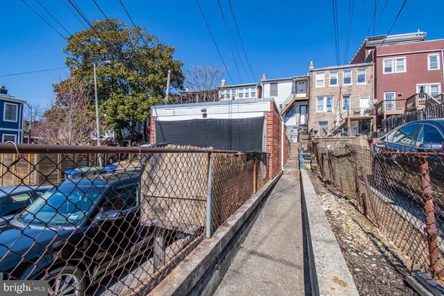 a view of a balcony with city view