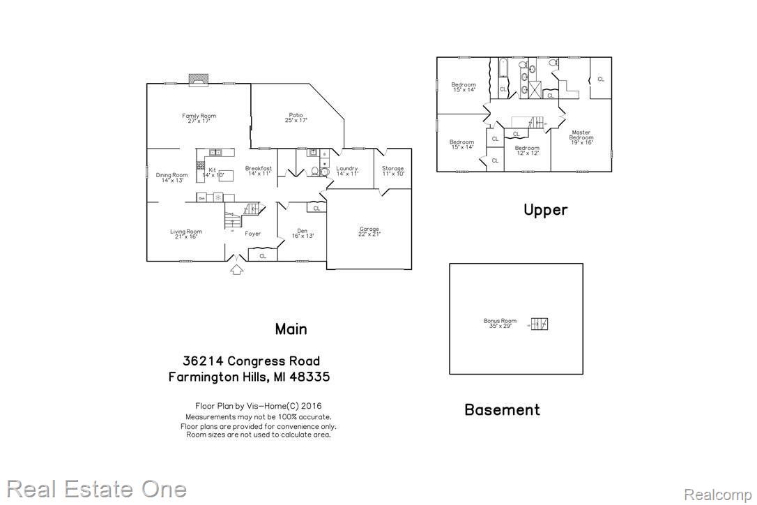 36214 Congress Road Farmington, MI 48335 - Photo 23 of 23 Full floor plan