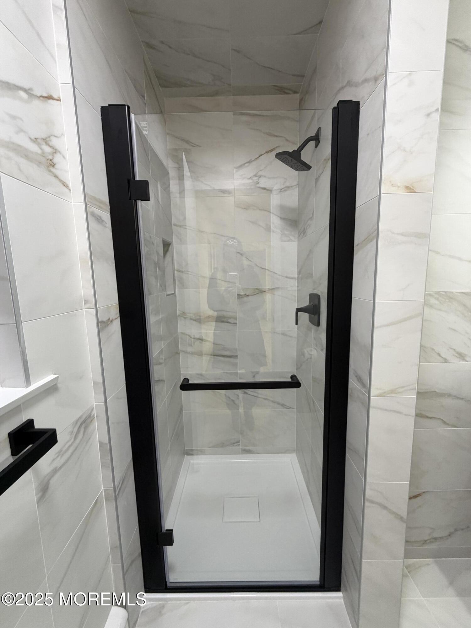 14 3rd Street Keyport, NJ 07735 - Photo 25 of 27 view of a bathroom with a glass door shower