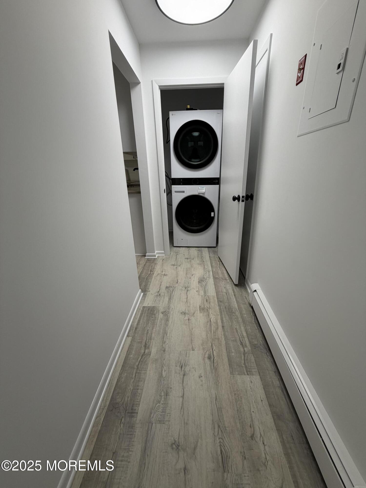 14 3rd Street Keyport, NJ 07735 - Photo 27 of 27 a view of a hallway with washer and dryer