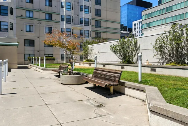 a view of swimming pool from a balcony