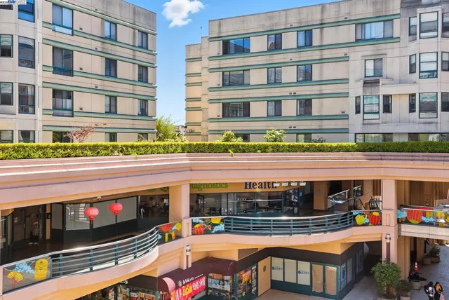 a view of a building with street view