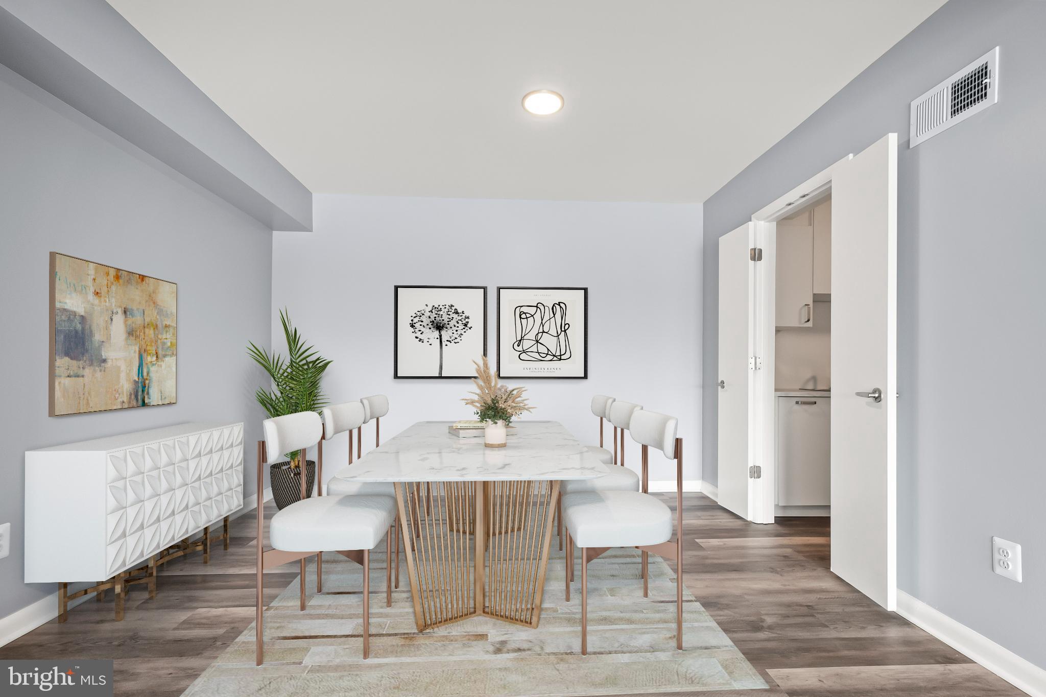 3601 Clarks Lane, Unit 322 Baltimore, MD 21215 - Photo 15 of 38 Virtually staged dining room.