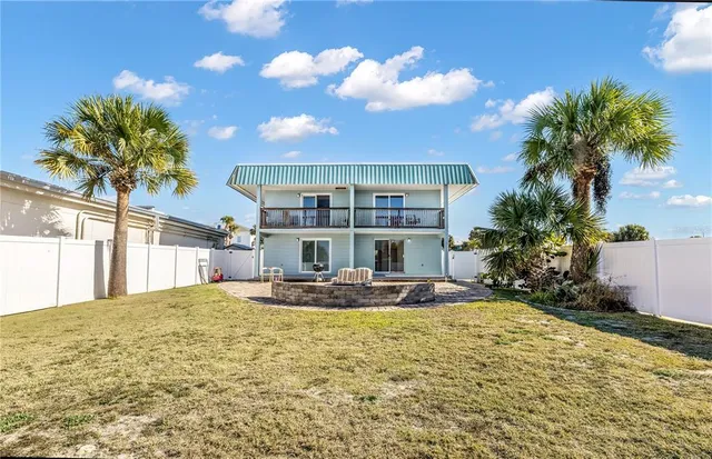 a view of a house with a patio