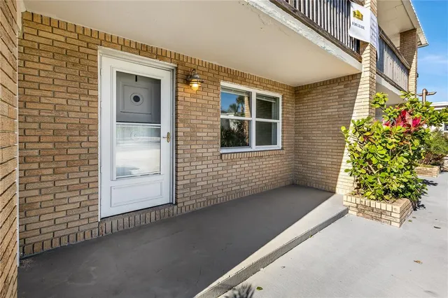 a view of front door of house