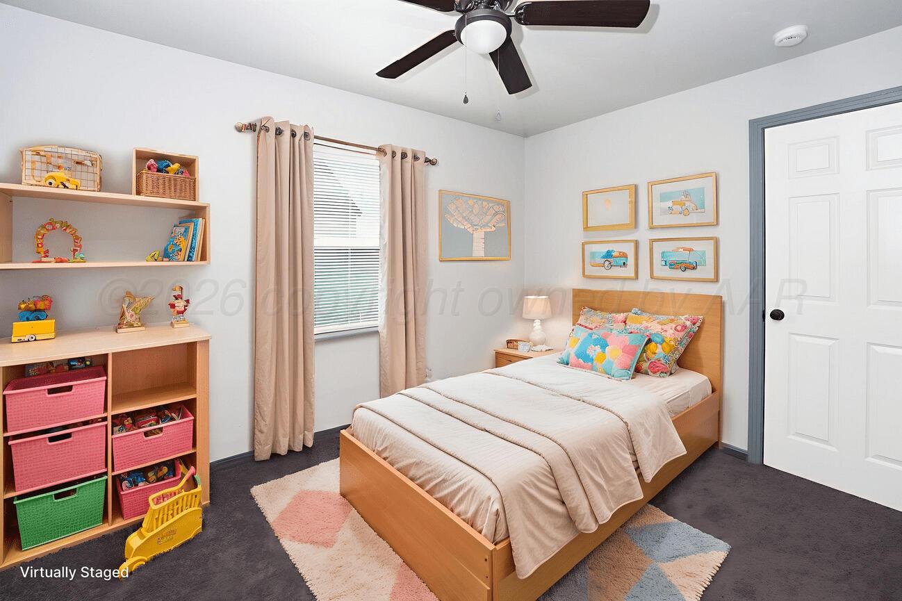 4224 South Polk Street Amarillo, TX 79110 - Photo 33 of 55 a bedroom with a bed and furniture