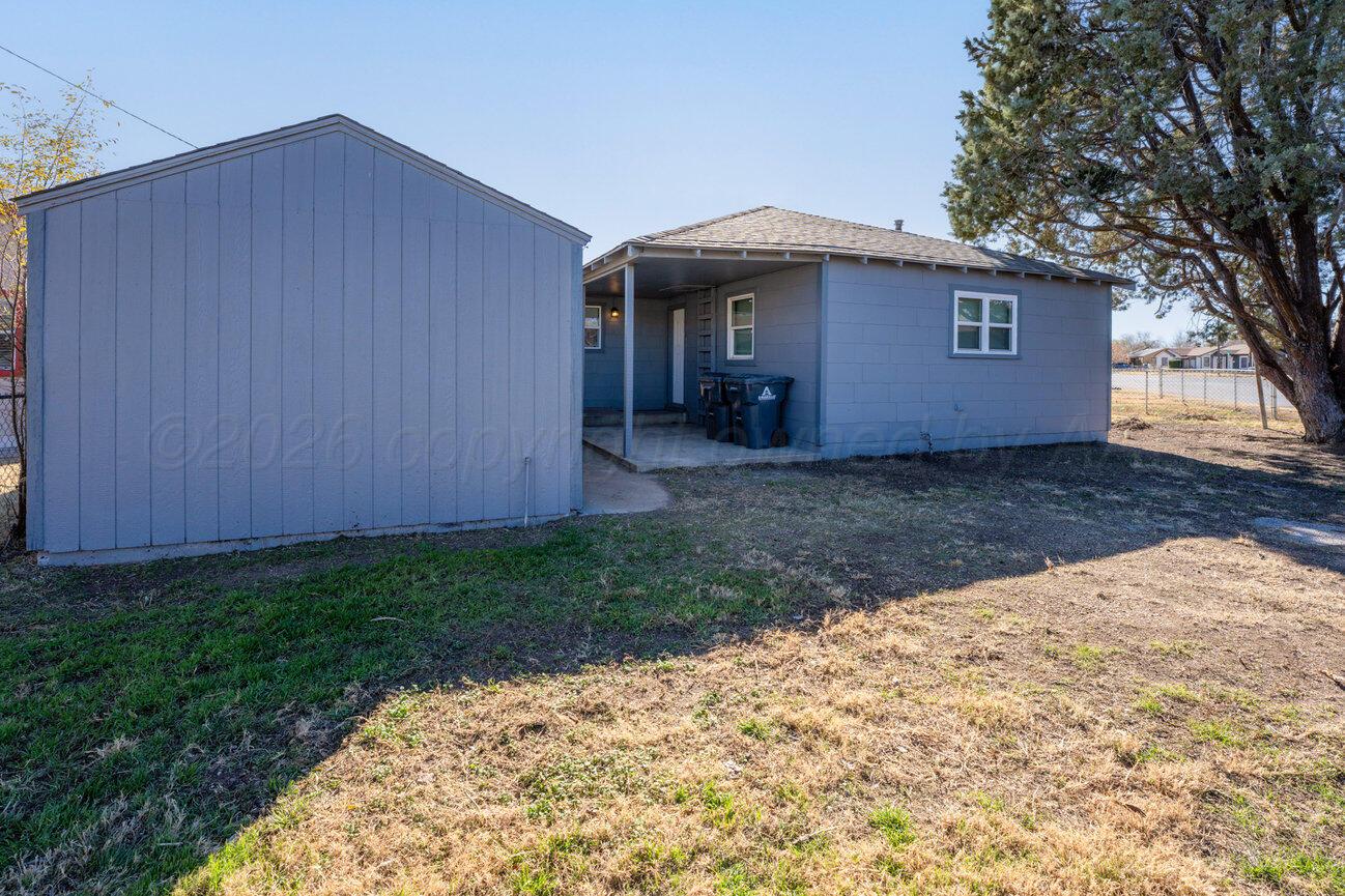 4224 South Polk Street Amarillo, TX 79110 - Photo 38 of 55 a view of a house with a yard