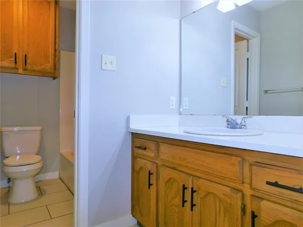 a bathroom with a sink and a toilet
