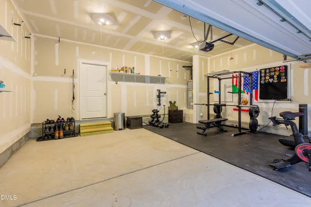 a view of a swimming pool with an outdoor space and seating area