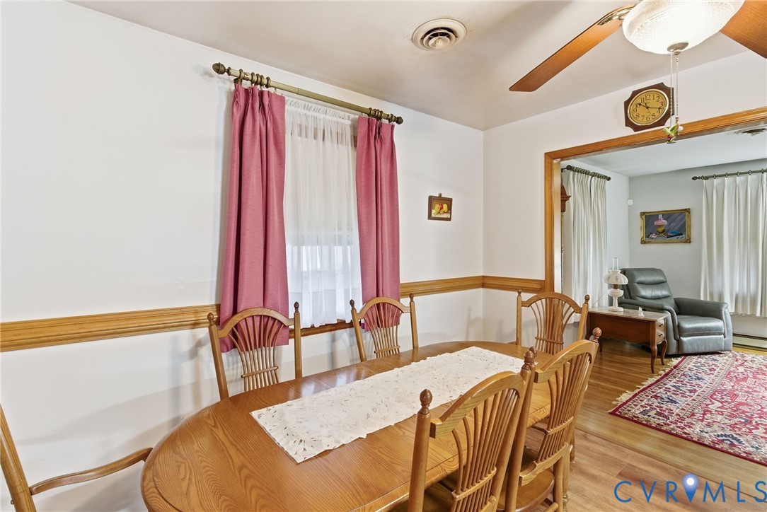 9093 Rutland Road Mechanicsville, VA 23116 - Photo 7 of 36 Dining area with wood finished floors and ceiling
