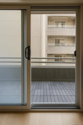 a close view of a utility room with dryer and washer