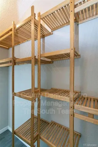 a view of walk in closet