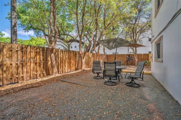 a view of outdoor space with sitting area