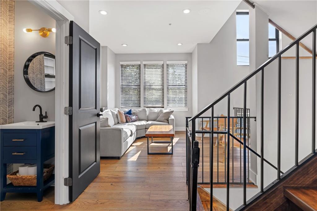 734 Middle Street Pittsburgh, PA 15212 - Photo 20 of 46 a view of living room with furniture and entryway