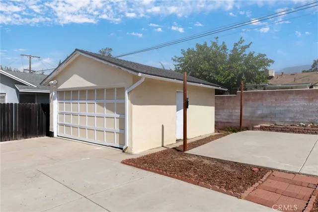 a backyard of a house