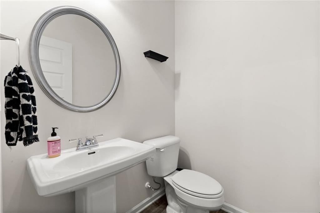 254 Pinnacle Way Jasper, GA 30143 - Photo 30 of 33 a bathroom with a sink a toilet and a mirror