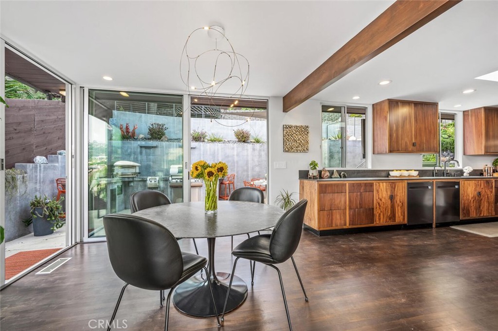 1340 Cerritos Drive Laguna Beach, CA 92651 - Photo 14 of 46 a dining room with furniture and wooden floor