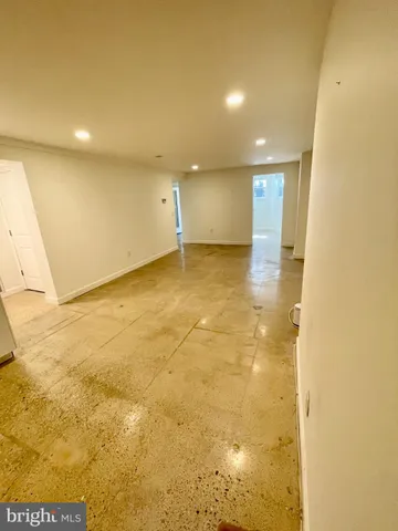 a view of a big room with a bathroom