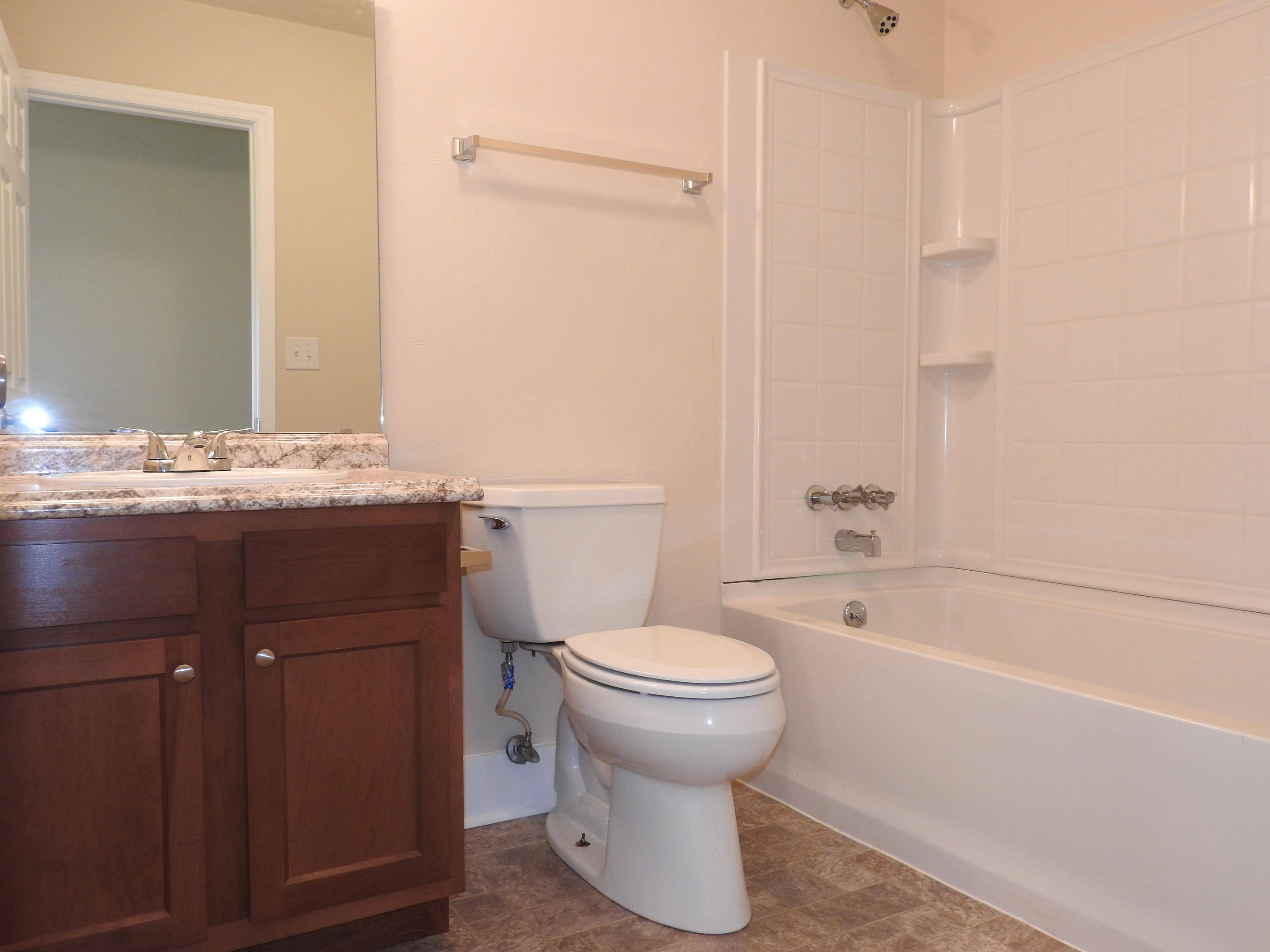 1873 Morgans Mill Road Goodview, VA 24095 - Photo 20 of 26 a bathroom with a sink toilet and shower