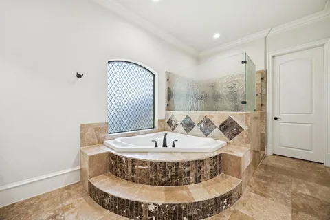 a view of a bathroom with sink and mirror