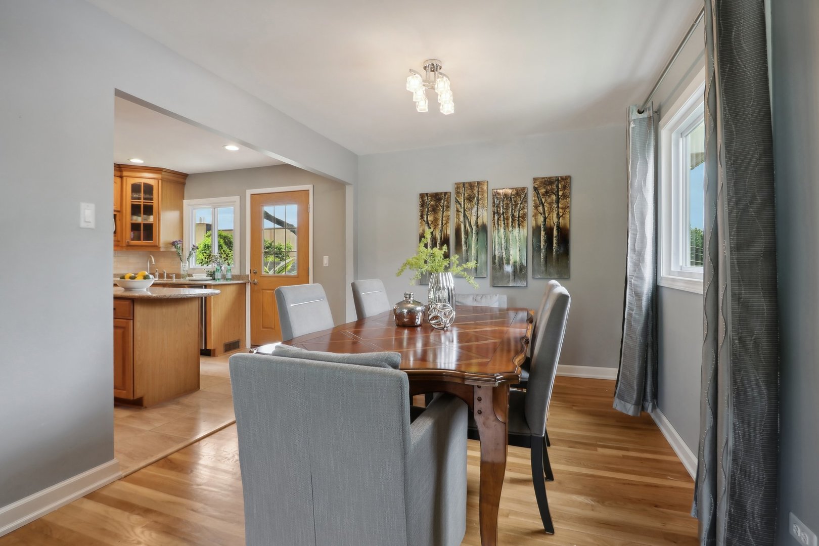 785 Cambridge Lane Hoffman Estates, IL 60169 - Photo 12 of 48 a view of a dining room with furniture window and wooden floor