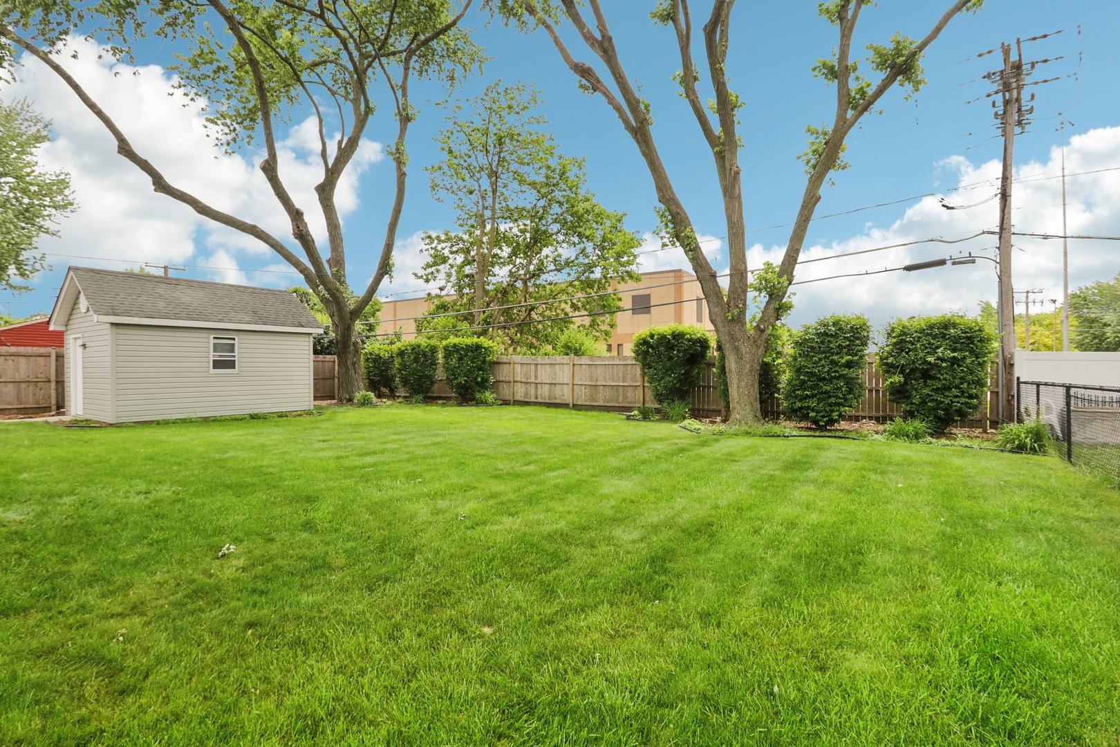 785 Cambridge Lane Hoffman Estates, IL 60169 - Photo 37 of 48 a view of a backyard with a large tree