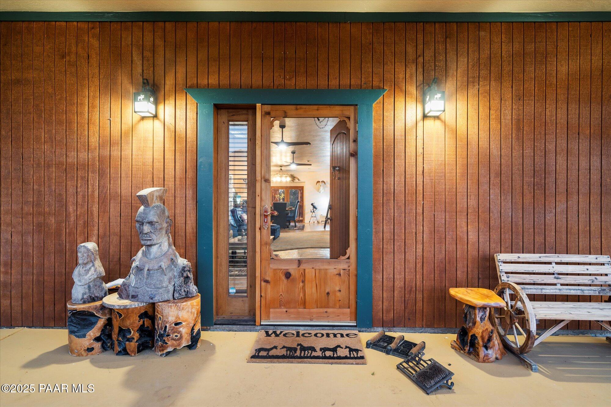 33425 Cowboy Clint Road Seligman, AZ 86337 - Photo 13 of 79 Front Door to Main House