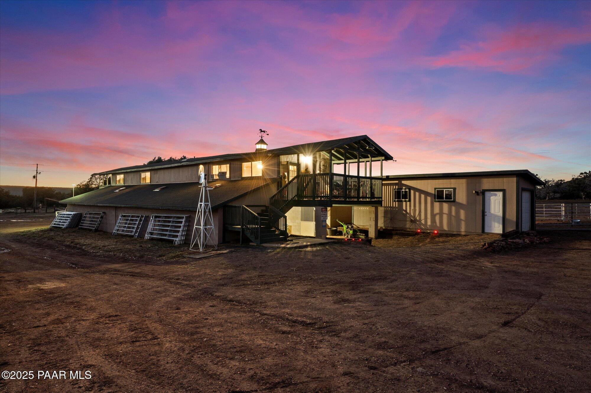 33425 Cowboy Clint Road Seligman, AZ 86337 - Photo 42 of 79 Cupolas lights up