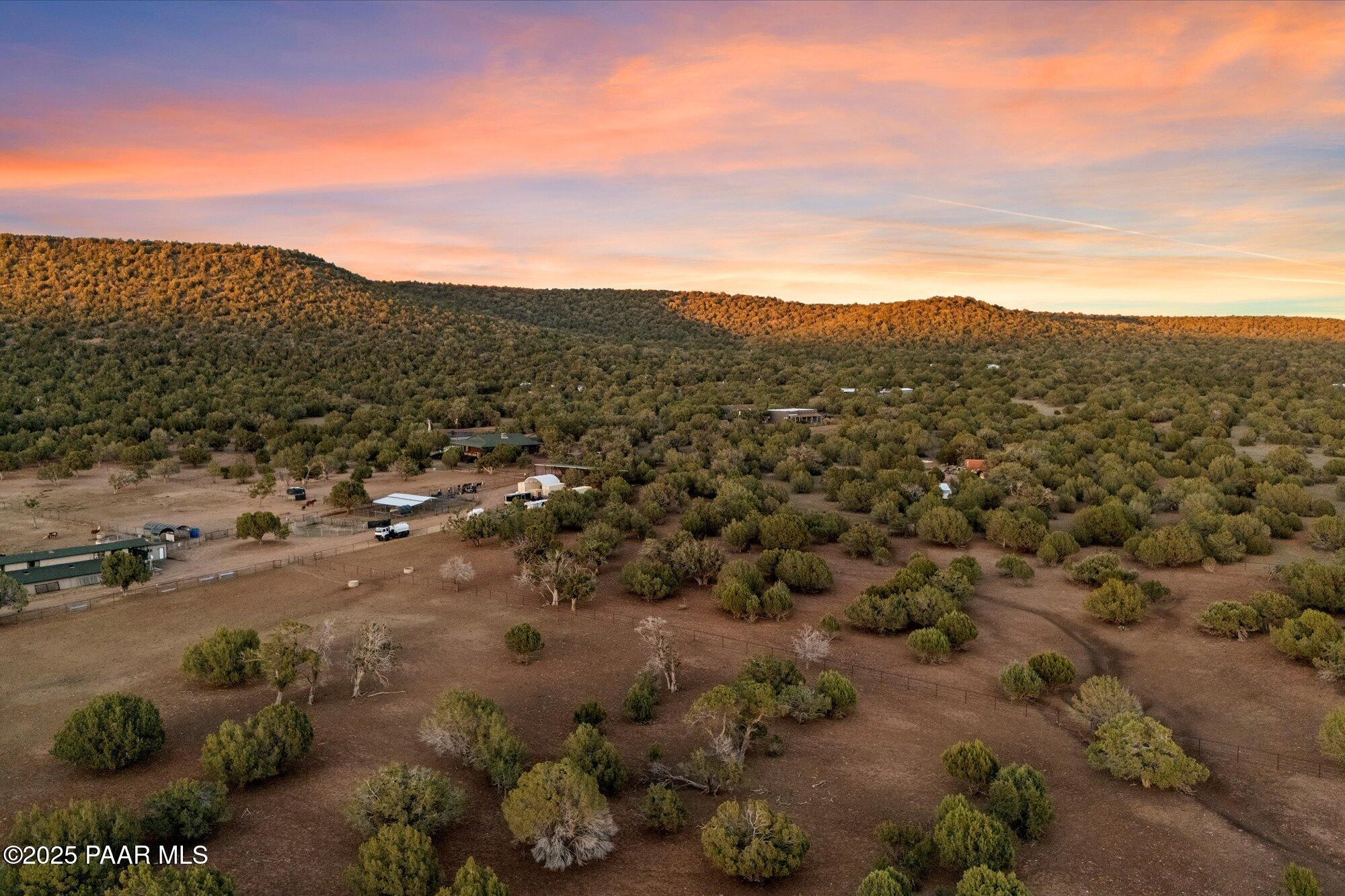33425 Cowboy Clint Road Seligman, AZ 86337 - Photo 63 of 79 a view of a city with mountains in the background