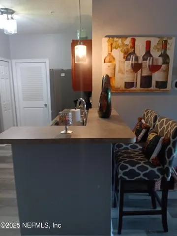 a close view of two chairs in a room