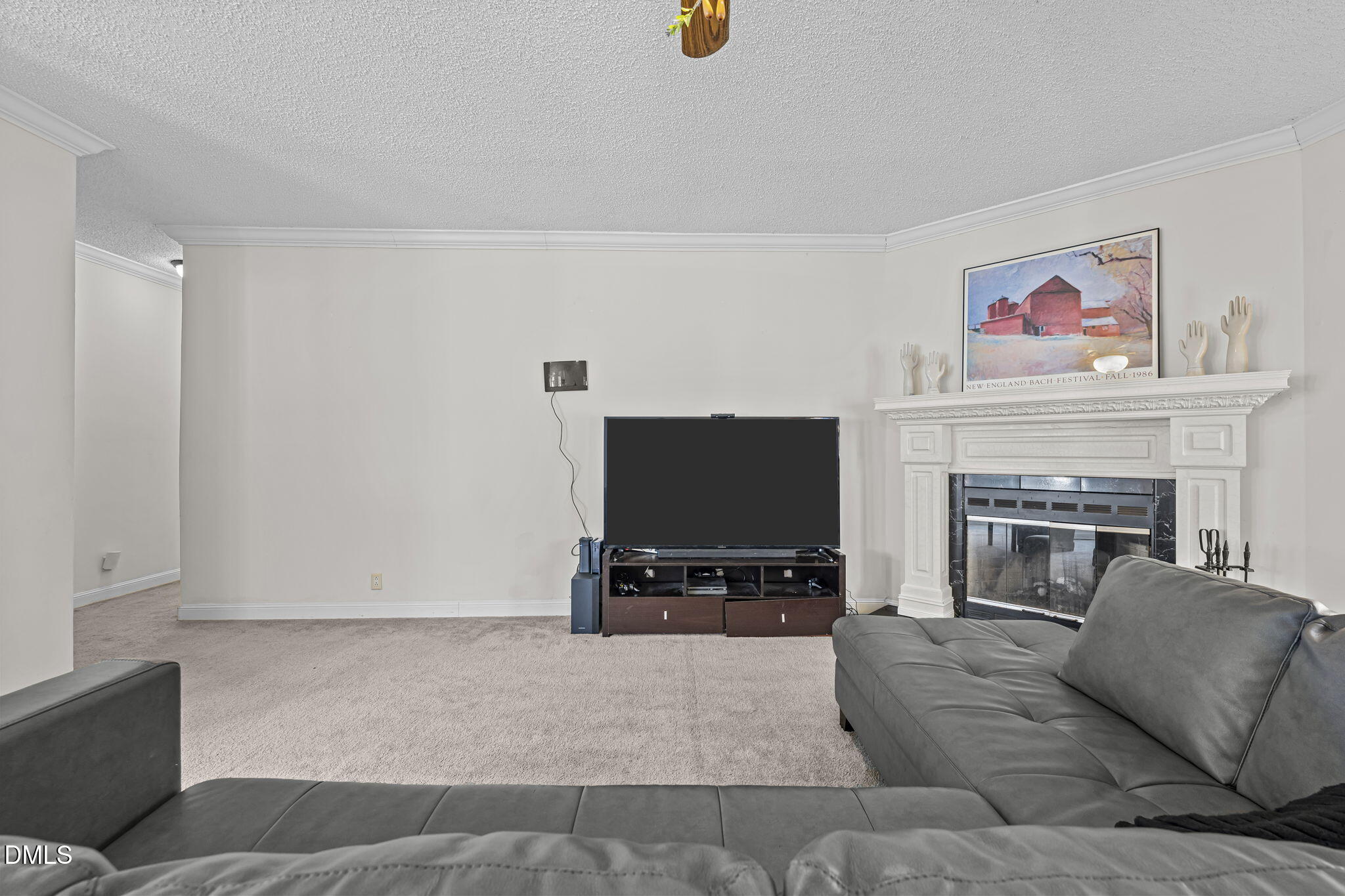 4501 Foreys Court Graham, NC 27253 - Photo 12 of 47 a living room with furniture and a fireplace