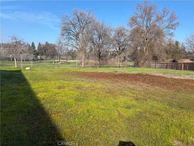 a view of an outdoor space and swimming pool