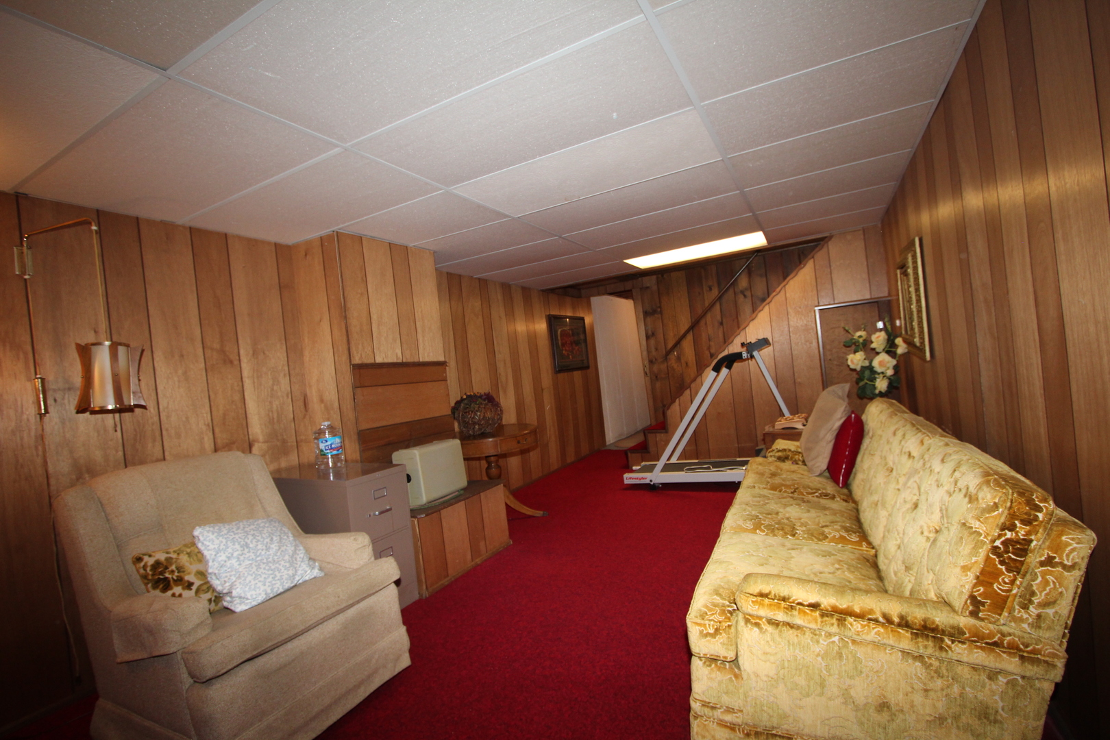 603 Old Orchard Road Harvard, IL 60033 - Photo 29 of 46 a bed room with furniture and gym equipment